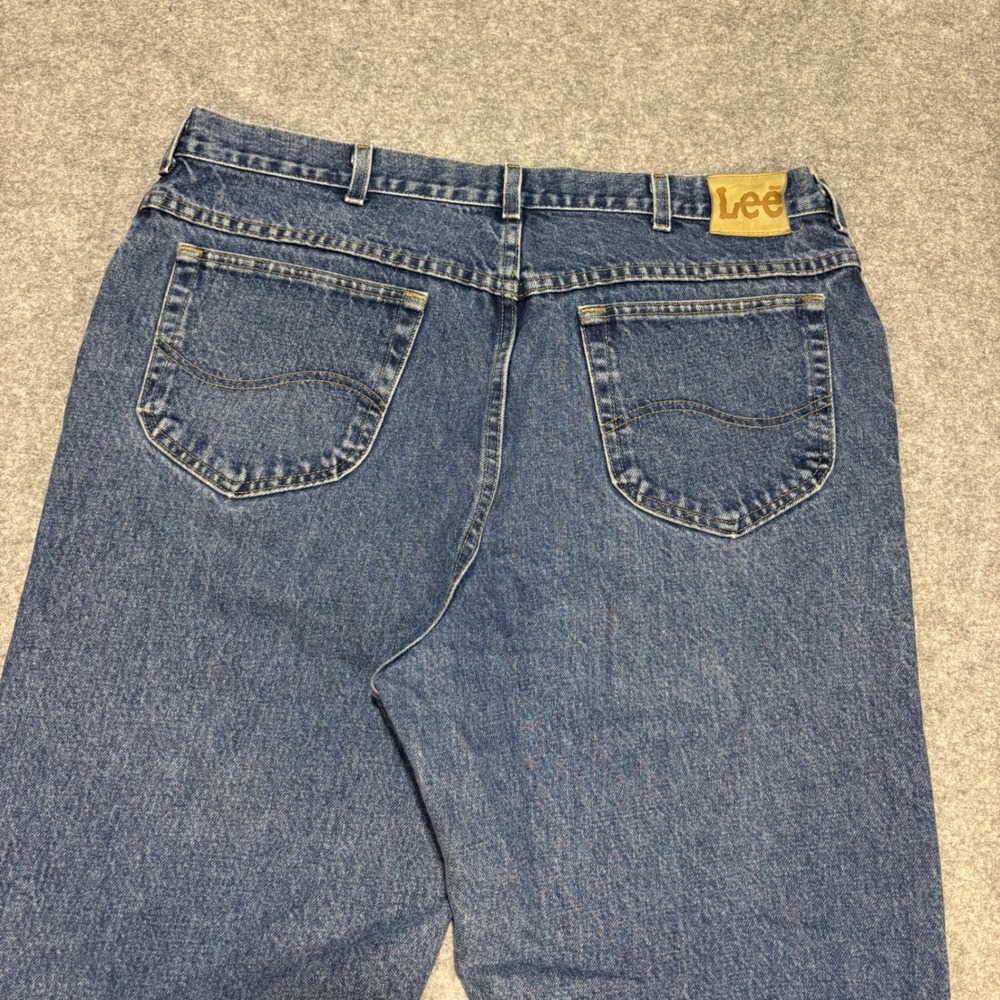 Lee Vintage Mens Straight Leg Jeans Medium Wash Blue Denim 40x34 2055540